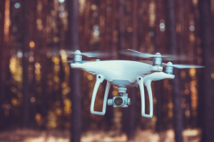 camera drone in air